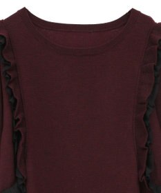 YECCA VECCA 【archive】ラッフルニットワンピース