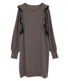 YECCA VECCA 【archive】ラッフルニットワンピース