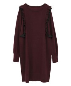 YECCA VECCA 【archive】ラッフルニットワンピース