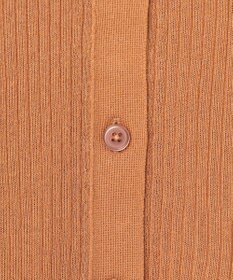 UNFILO シアーリブ ニットカーディガン