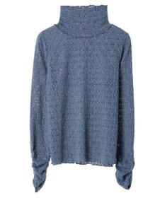 earth music&ecology 起毛レースハイネックインナー