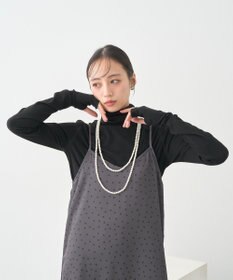 earth music&ecology リブタートルネックプルオーバー