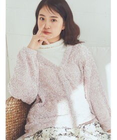 earth music&ecology ぽこぽこヤーンカーディガン