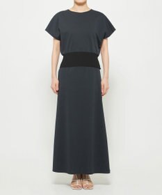 uncrave ダブルフェイスジャージー ドルマンスリーブリブトップス