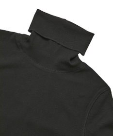 earth music&ecology リブタートルネックプルオーバー