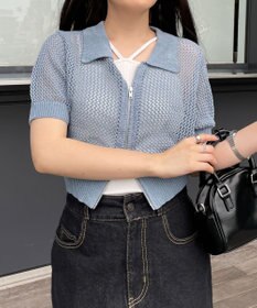 WEGO WZIPニットカーデ