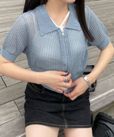 WEGO WZIPニットカーデ