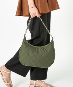 LeSportsac CHAIN N/S CONV HOBO/ダークオリーブチェーンキルト