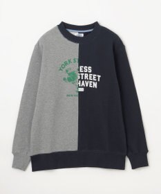 J.PRESS KIDS 【140-170cm】パッチワーク ブルプリント トレーナー