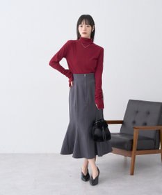 earth music&ecology リブタートルネックプルオーバー