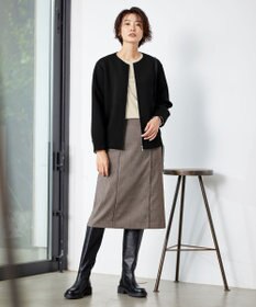 J.PRESS LADIES L 【洗える】Mixツイードチェック スカート