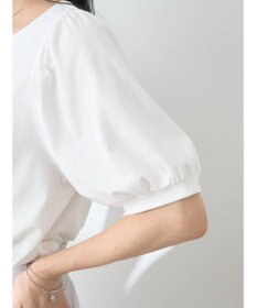 earth music&ecology パフスリーブキラリポイントプルオーバー