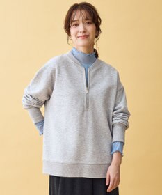 ANY ハーフジップスウェット