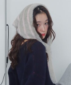 WEGO ボーダーニットバブーシュカ