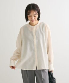 Green Parks バックシャンバンドカラーシャツ