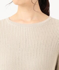 J.PRESS LADIES L 【洗える】コットン地柄 ニット