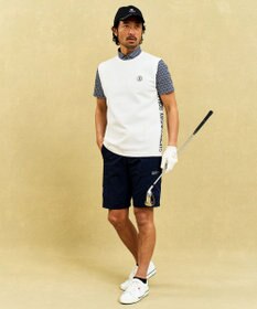 23区GOLF 【MEN】超軽量＆高通気の快適ラッセルコンビベスト