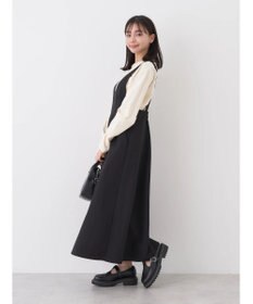 earth music&ecology Ｖネック切替ジャンスカ