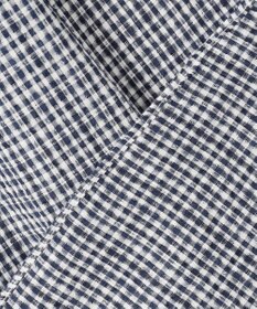 J.PRESS MEN 真夏を乗り切る爽快感と機能性【吸水速乾 / 接触冷感 / 高通気性 / ウォッシャブル】サッカーチェック シャツ / バンドカラー