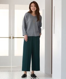 ANY 【洗濯機可能】Vネックニットソー