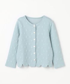 ANY KIDS リボン ジャガード カーディガン