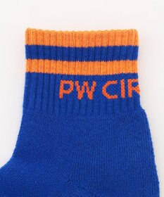 PW CIRCULUS 【虫よけ加工】【MEN】ラインソックス ショート丈  ゴルフ