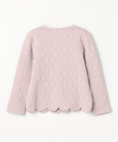 ANY KIDS リボン ジャガード カーディガン