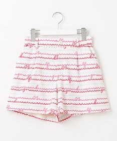 23区GOLF WEB限定【WOMEN】ウェーブロゴプリント ショートパンツ