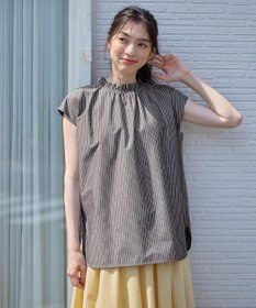 ANY 【抗菌防臭/速乾/手洗い可】エニィファンクション ノースリーブブラウス