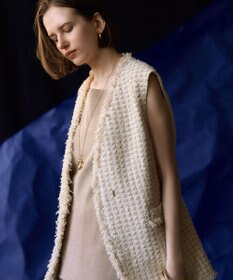 23区 【洗える】シャイニーシアー ニット キャミソール