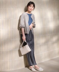 ANY 【手洗い可/UVケア】ノーカラーシアーブルゾン