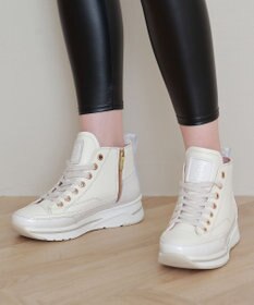 INTER-CHAUSSURES 【BUSSOLA】サイドジップハイカットスニーカー