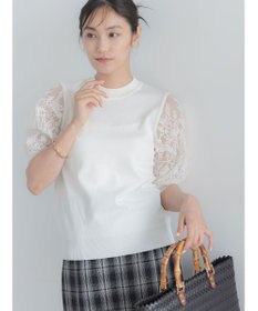 Te chichi エンブロイダリースリーブニット