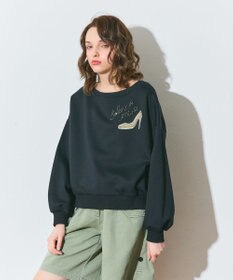 GRACE CONTINENTAL モチーフ刺繍スウェットトップ