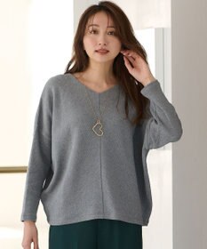 ANY 【洗濯機可能】Vネックニットソー