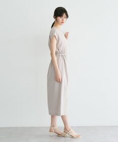 YECCA VECCA リネンライクスキッパーワンピース