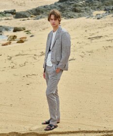 JOSEPH ABBOUD 【和紙ニット/日本素材・縫製/ 軽量/通気性/速乾性】和紙フライス Tシャツ