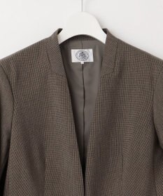 J.PRESS LADIES T/Rアルガンシルク ノーカラー ジャケット