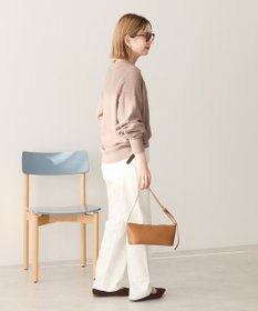 AMERICAN HOLIC バイパチ片畦衿付きニットプルオーバー