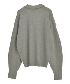 AMERICAN HOLIC バイパチ片畦衿付きニットプルオーバー