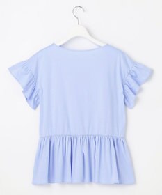 Feroux 【UVケア】フリルスリーブペプラム カットソー