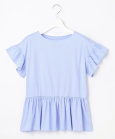 Feroux 【UVケア】フリルスリーブペプラム カットソー