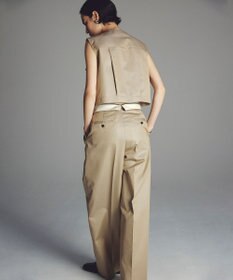 uncrave チノギャバジン ジレブラウス