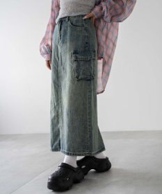 WEGO カーゴデニムスカート