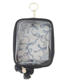 Maison de FLEUR リボンプリントクリアポーチ