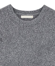 Green Parks ・ｆｕｒｒｙ　ｒａｔｅ　ラメフェザー袖フリンジニット