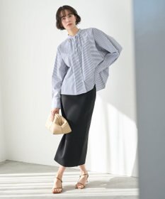 UNFILO 【新色追加】ギャザーワイドシャツ