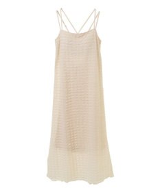 Green Parks カップ付きフリル生地キャミワンピース