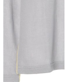 Green Parks 配色ステッチシアーリブプルオーバー