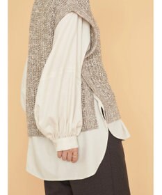 AMERICAN HOLIC ＳＥＴ　ボリュームスリーブシャツ＋ニットベスト